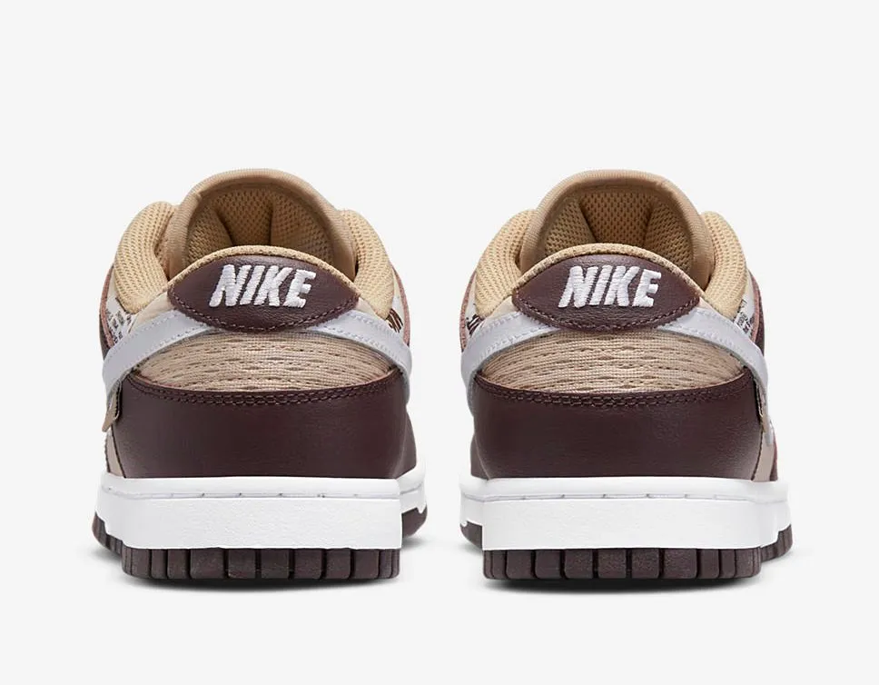 Nike SB Dunk Low Brown Basalt White Metallic Gold DX6060-111