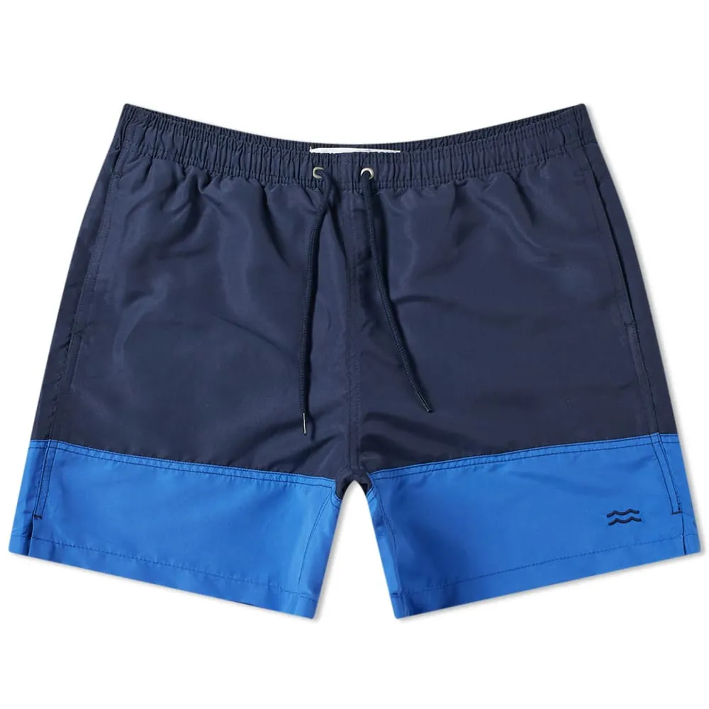 Norse Projects Hauge Colour Block Swim ShortDark Navy