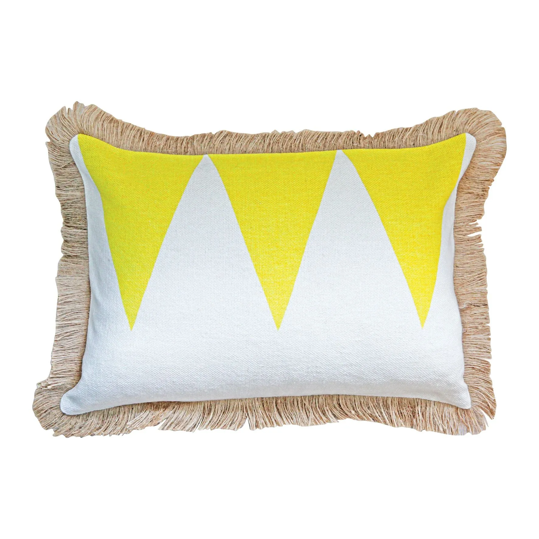 Oak and Ave Cushion - Bunting Yellow