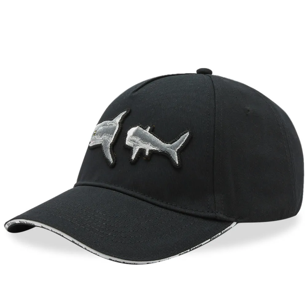 Palm Angels Broken Shark CapBlack & Grey