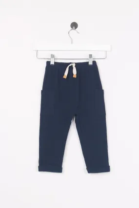 Pantalone Caldo Cotone Navy