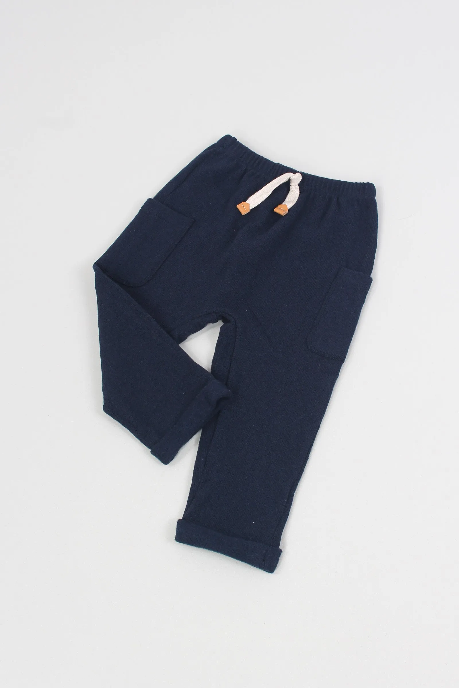 Pantalone Caldo Cotone Navy