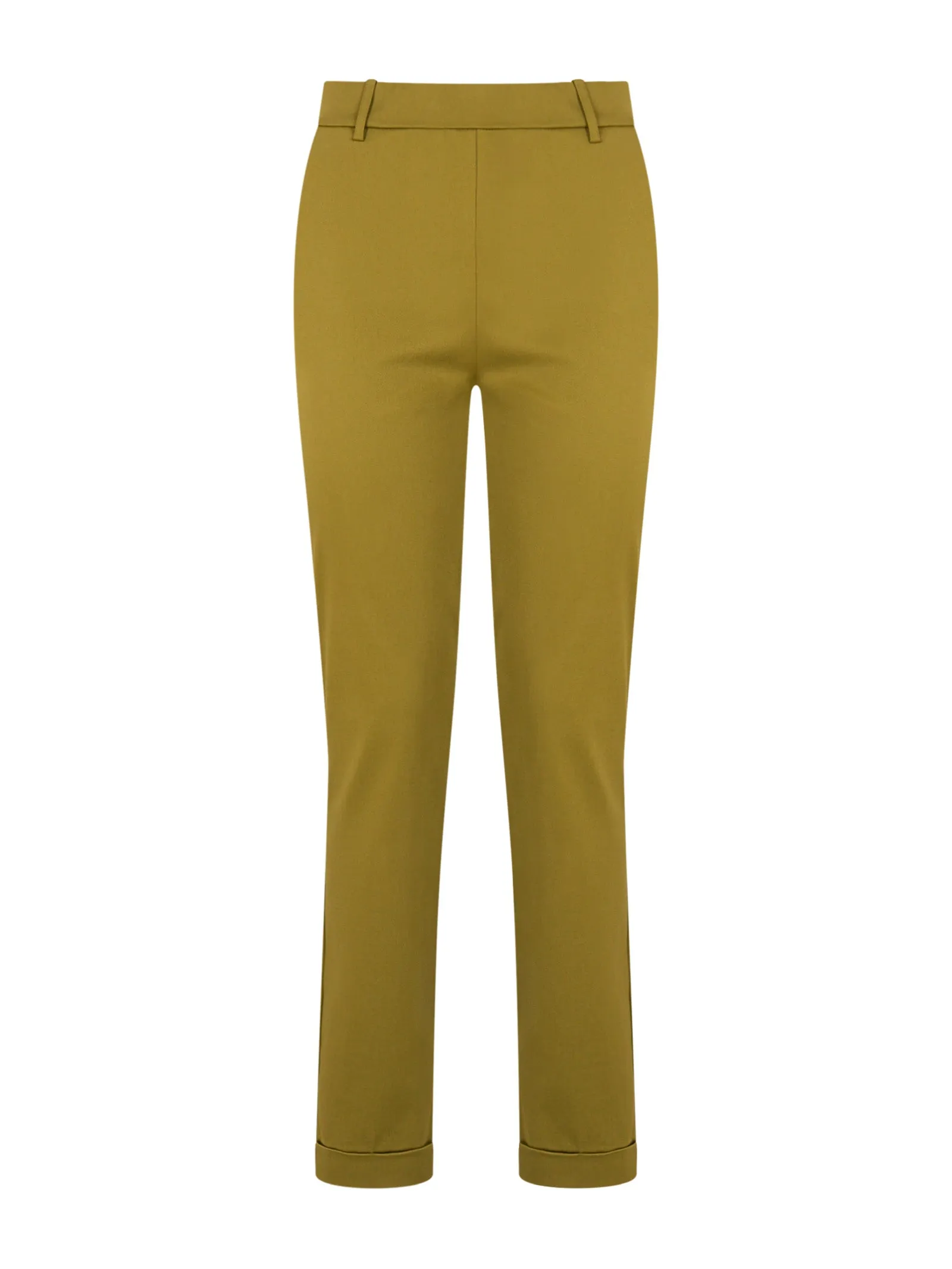 Pantalone Chino in Satin Power - Green Moss