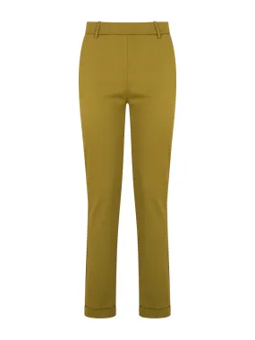 Pantalone Chino in Satin Power - Green Moss