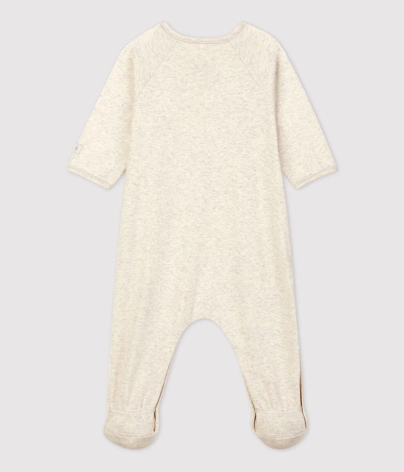 Petit Bateau Baby Side Snap Footie - Melange