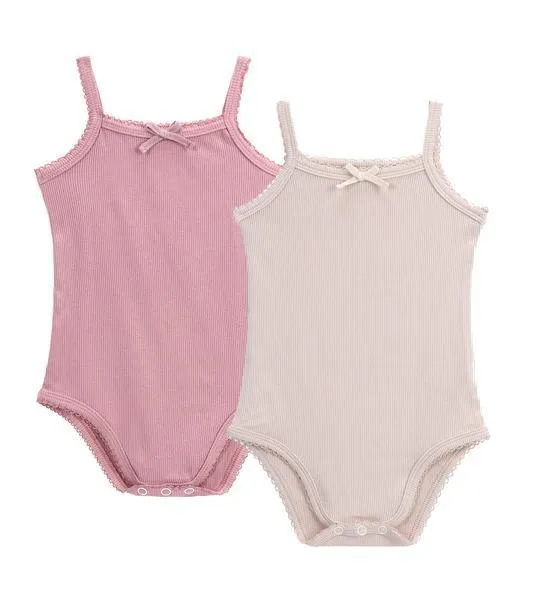 Petit Clair Baby 2pc Ribbed Bodysuit