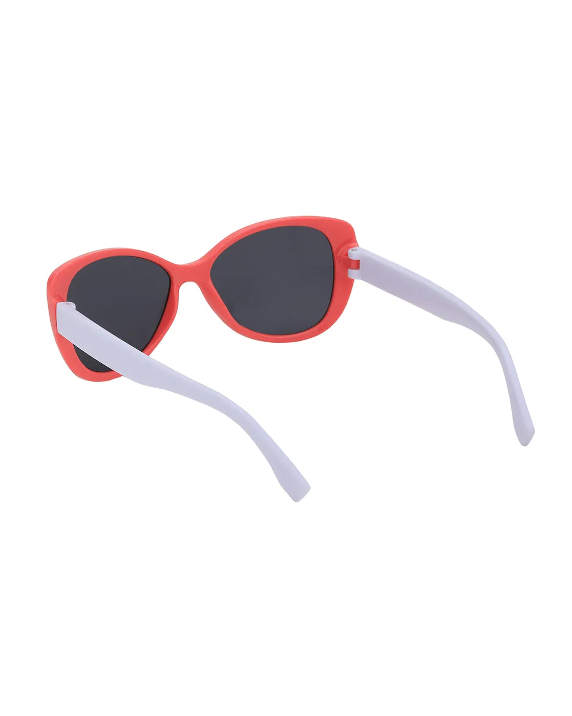 Pink & White Toned UV Protected Lens Butterfly Sunglass for girl