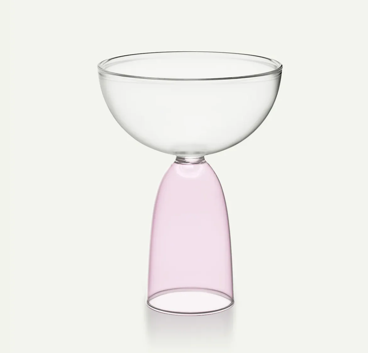 Pink Coupe Glass