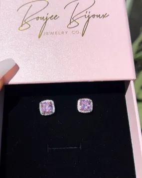 Pink Diamond Studs