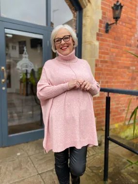 Pink Premium Reverse Seam Jumper Megan