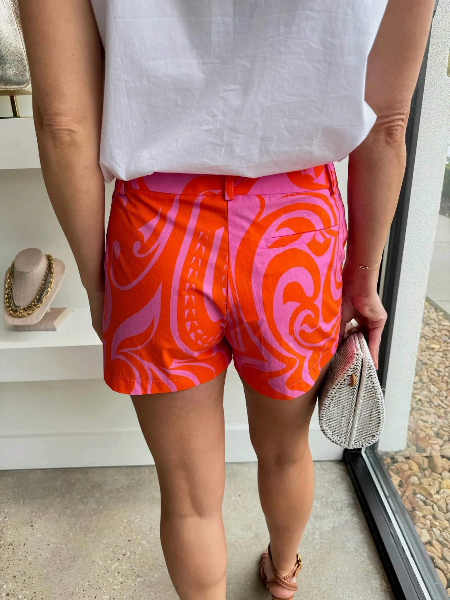 Pink/Orange Molly Shorts