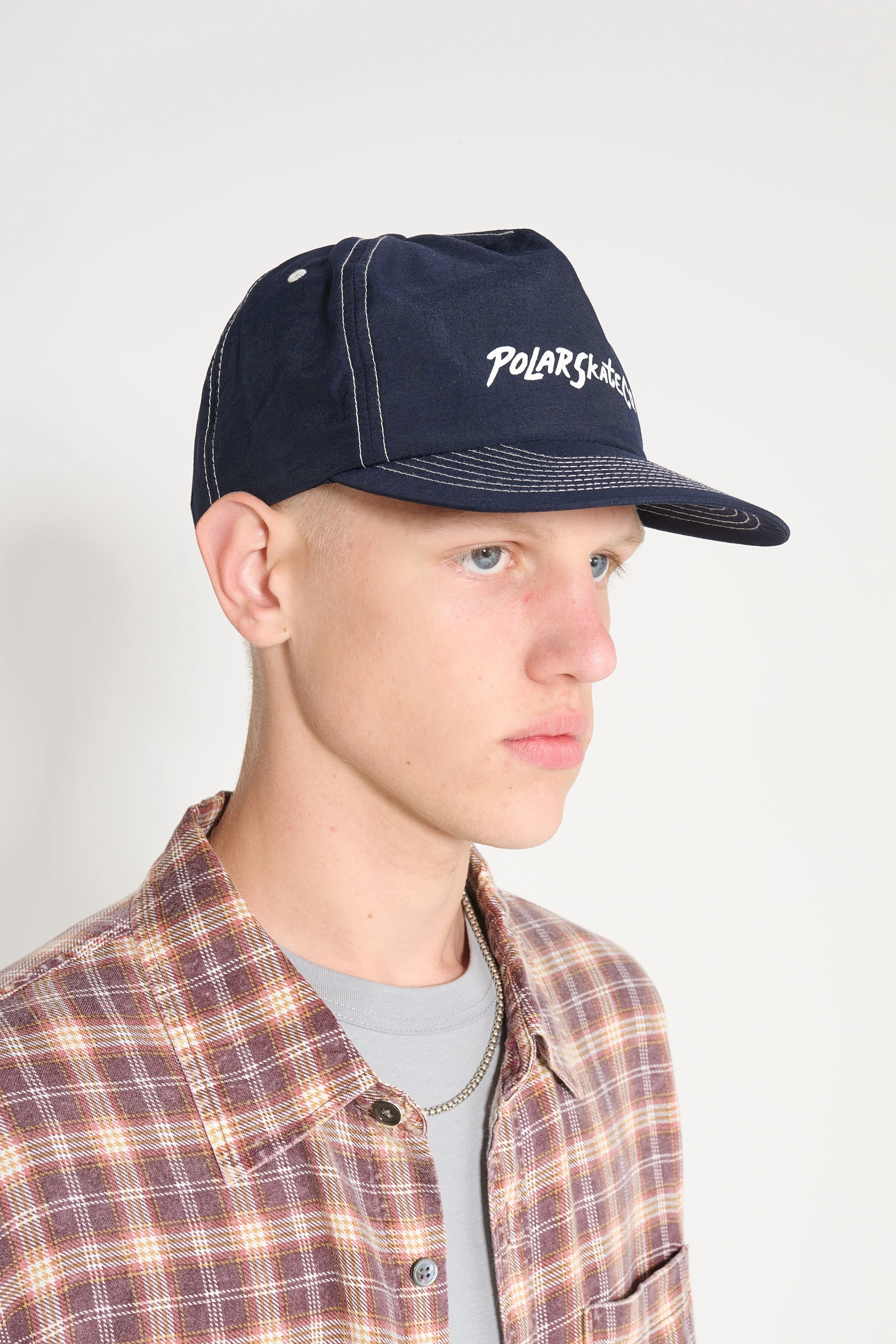 Polar Skate Co. Surf Logo Earl Cap Navy