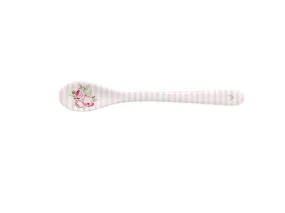 Porcelain Spoon Tiny flowers pink