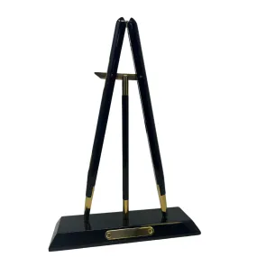 Presentation Pace Stick Desk Stand & Plate - Black Finish