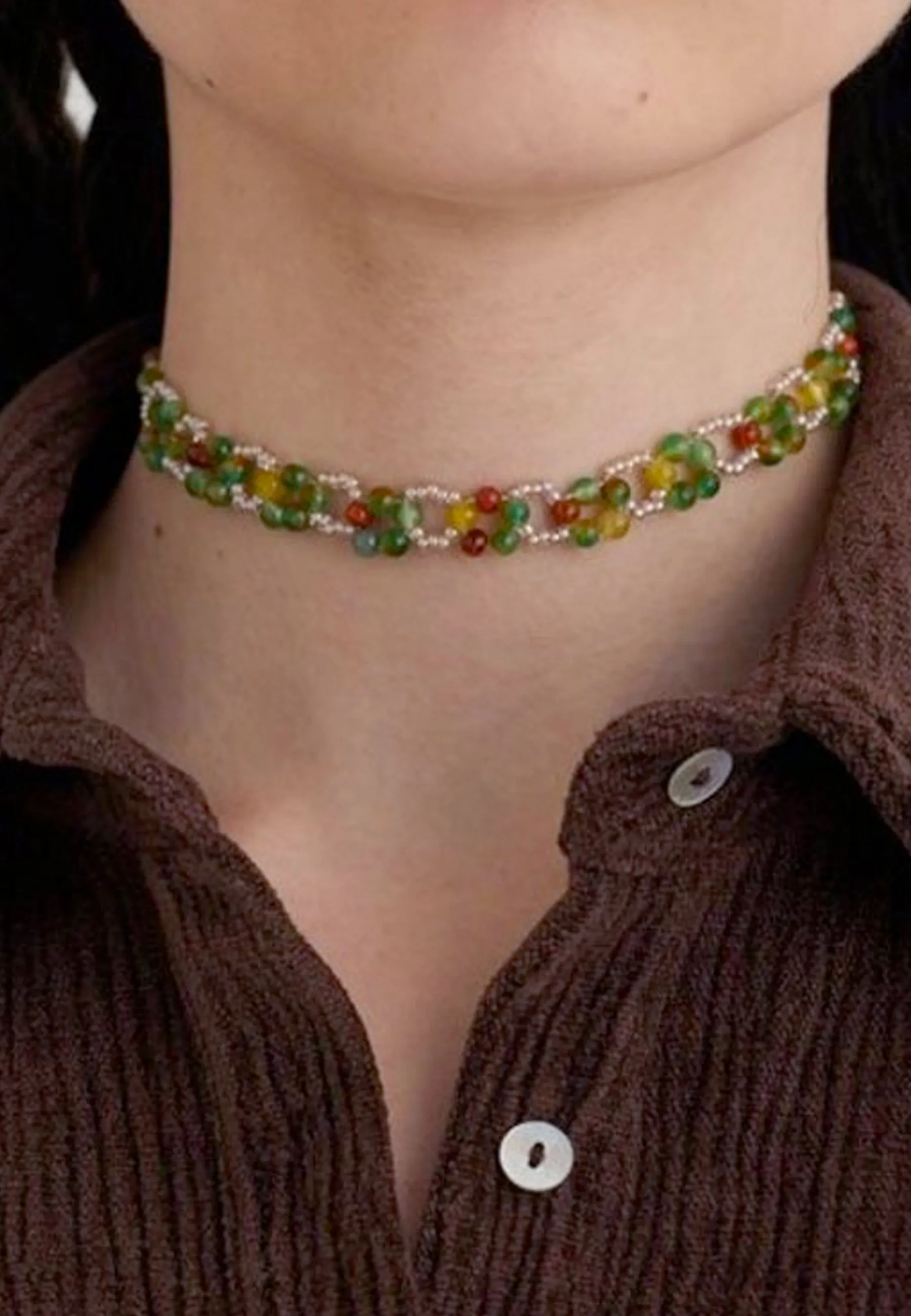 Primavera Necklace - brown