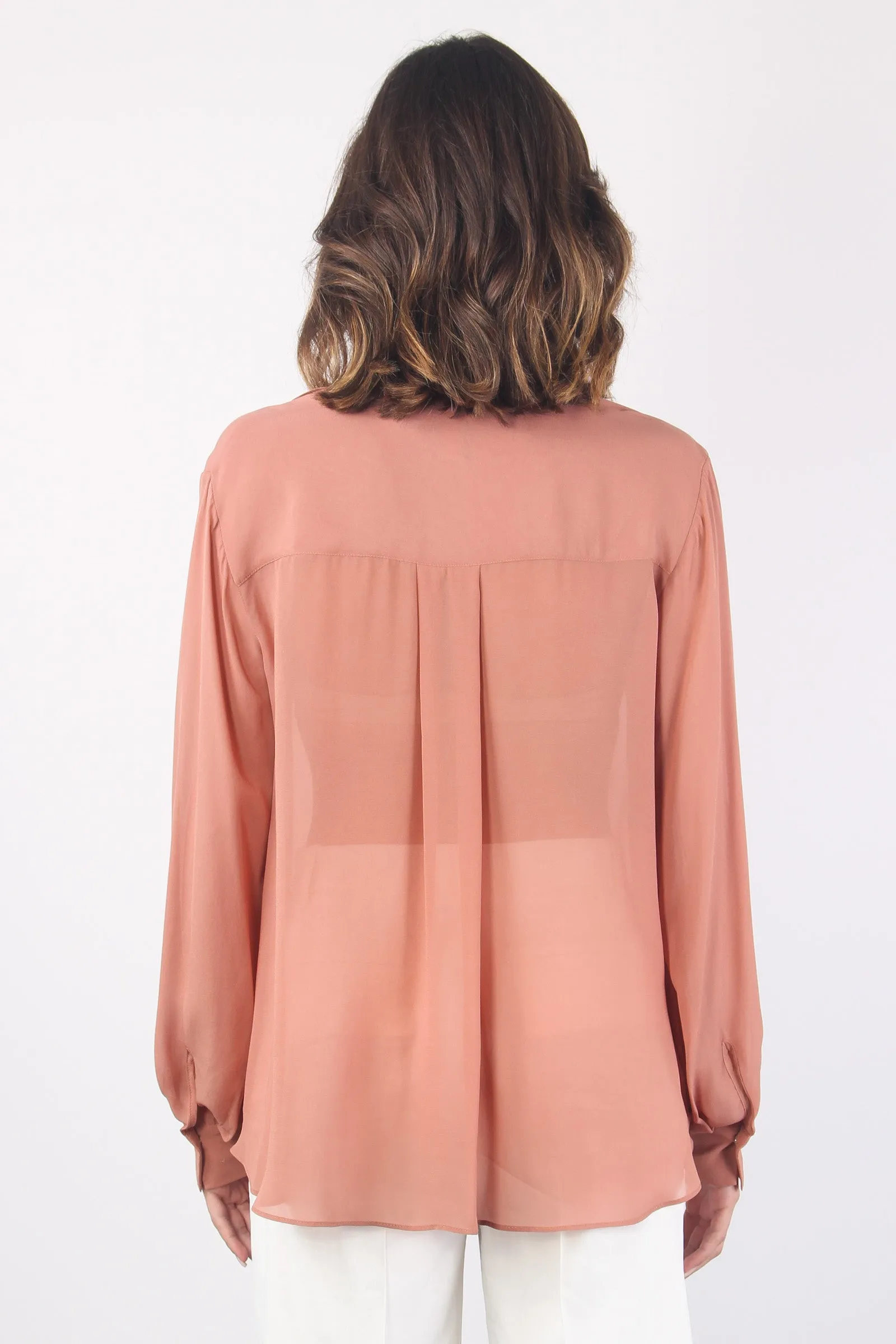 Prosecco Blusa Volant Brown