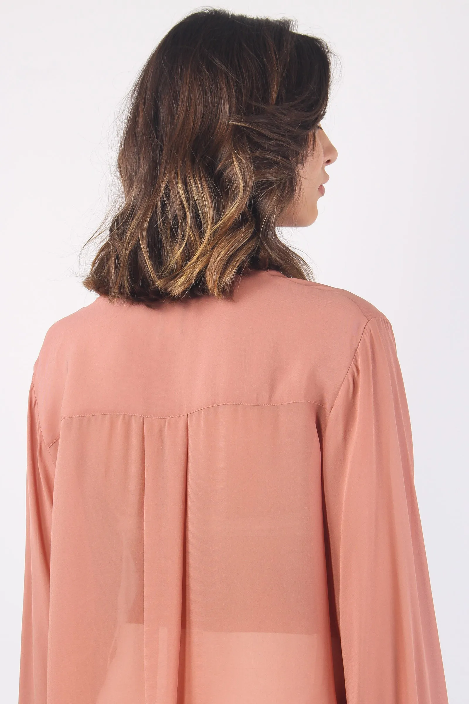 Prosecco Blusa Volant Brown