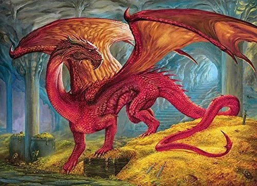 Red Dragon's Treasure Jigsaw Puzzle