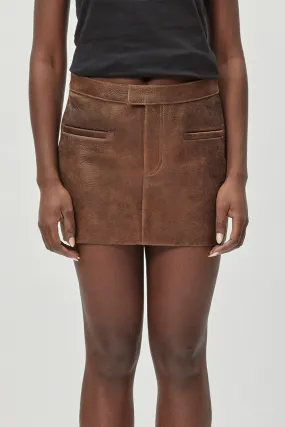 ROCKY LEATHER SKIRT