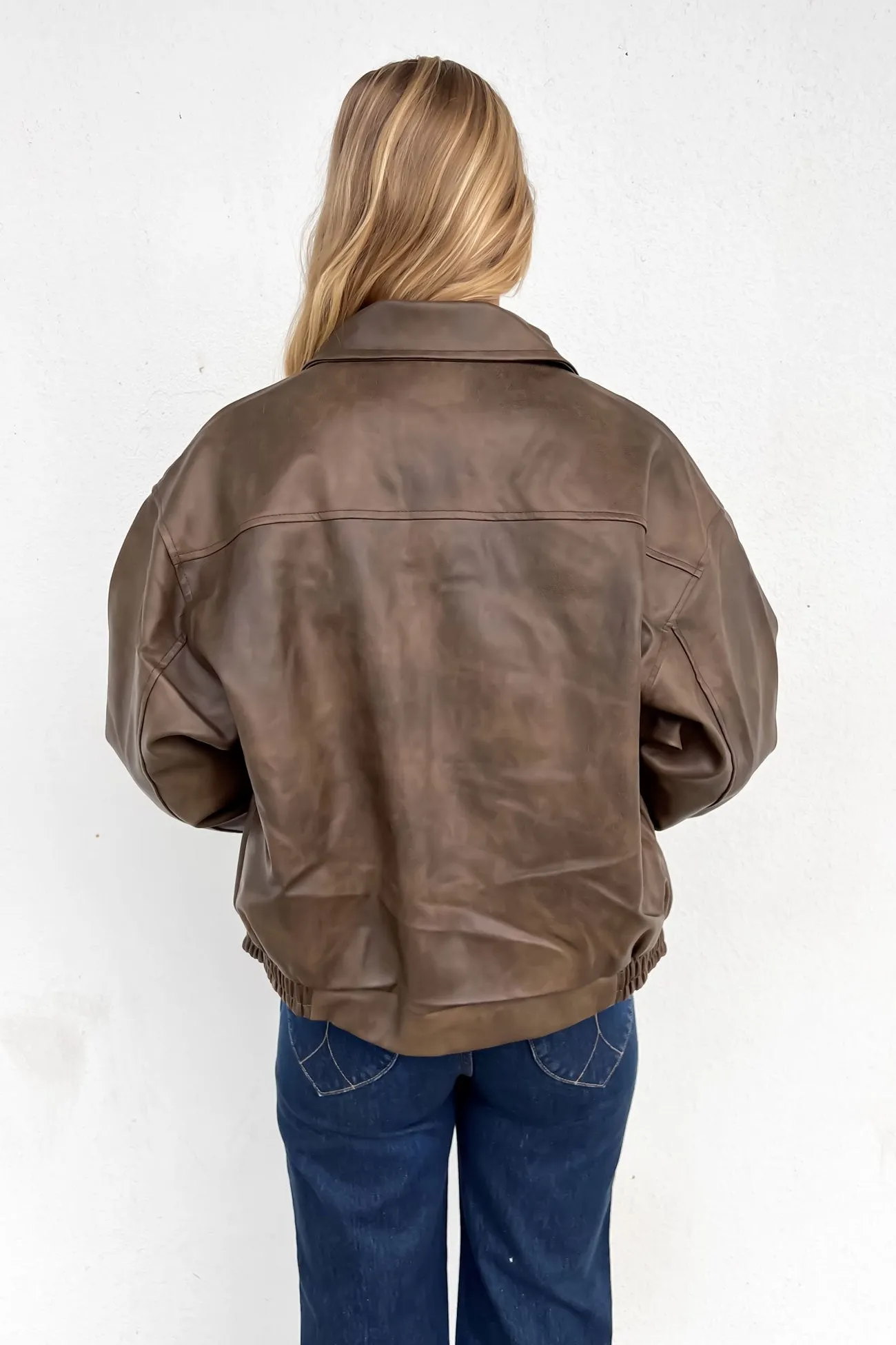 Samuel Leather Bomber Brown