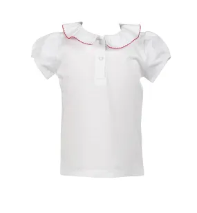 Short Sleeve Shirt With Red Trim