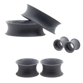 Silicone Skin Eyelets - Grey