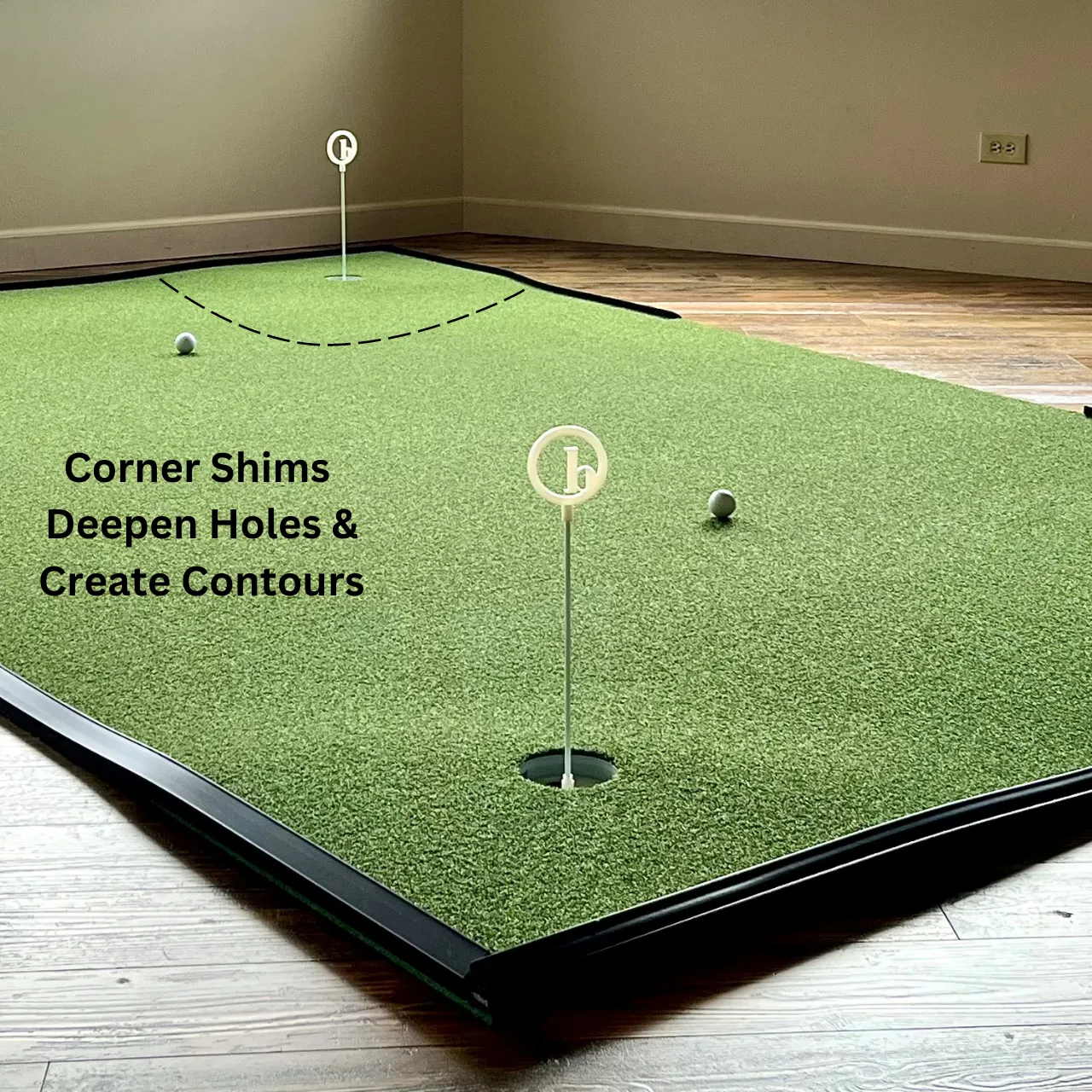 Simulator Putting Turf | 2-in-1 Tour Quality Turf Putting Green/Hitting Turf