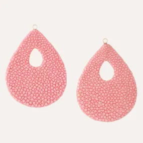 Small Bubblegum Pink Stingray Earring Drops