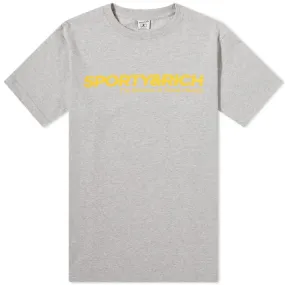 Sporty & Rich Science Of Good Health T-ShirtHeather Grey & Yelloiw