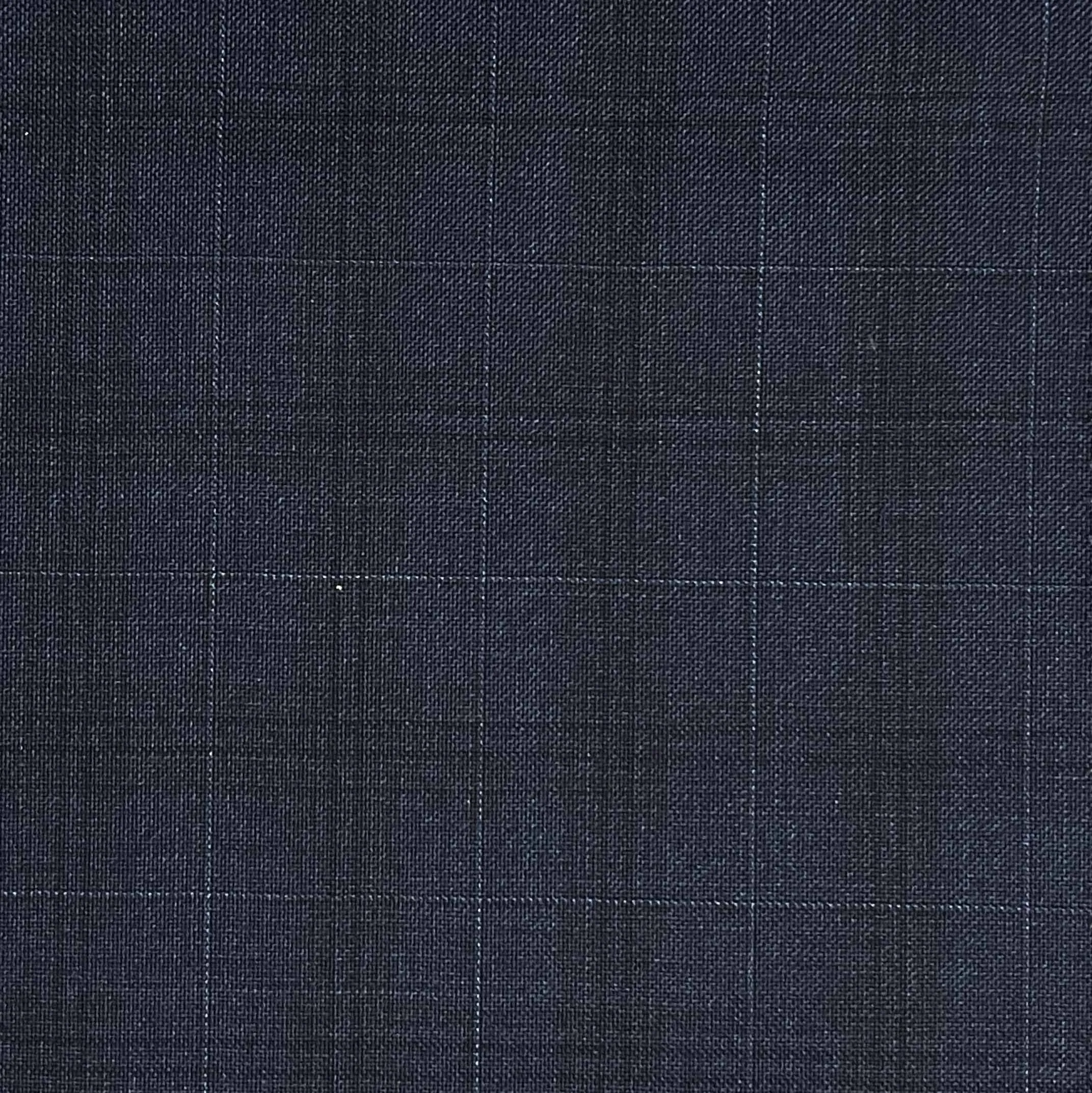 Steel Navy Windowpane