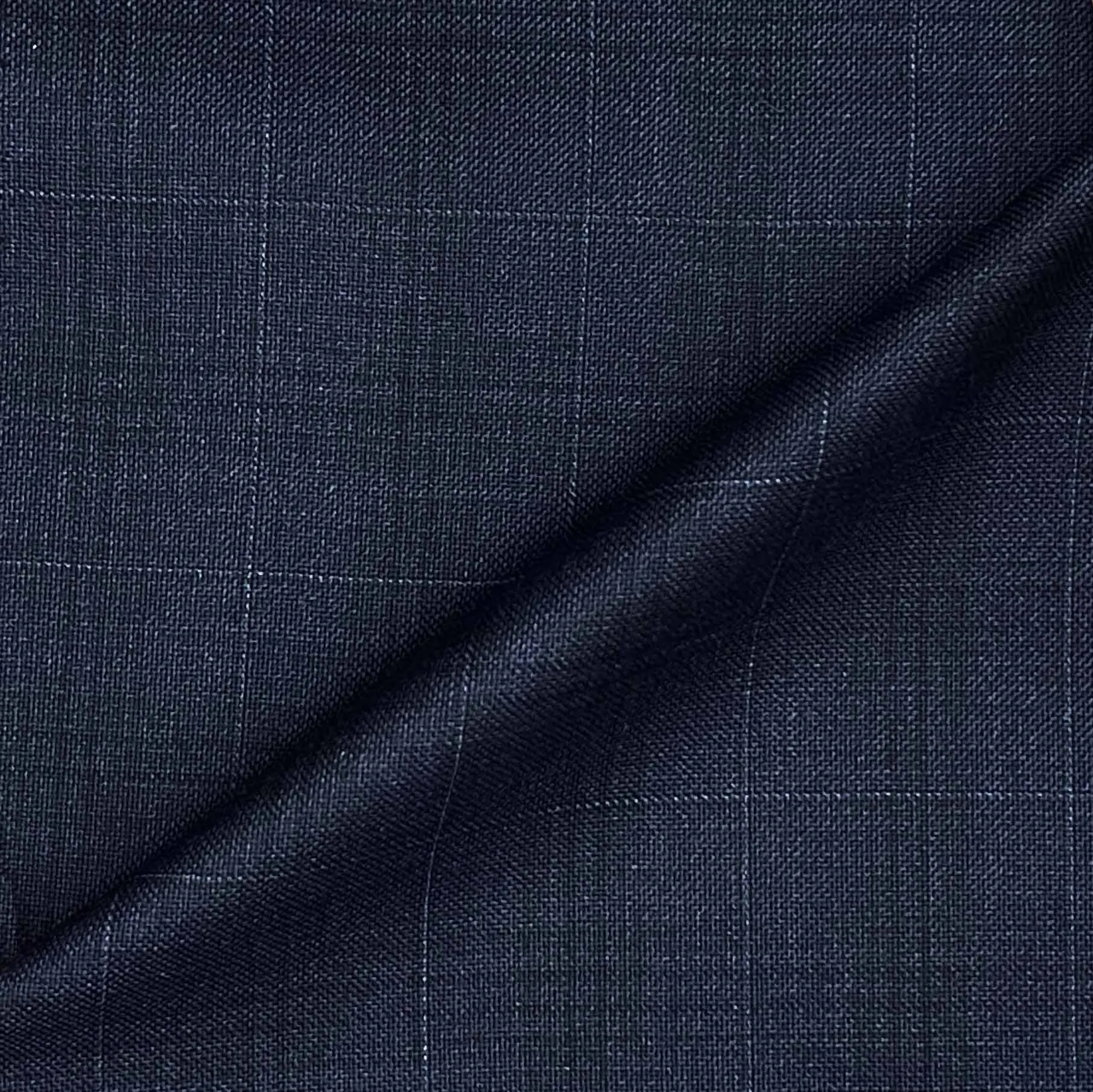 Steel Navy Windowpane