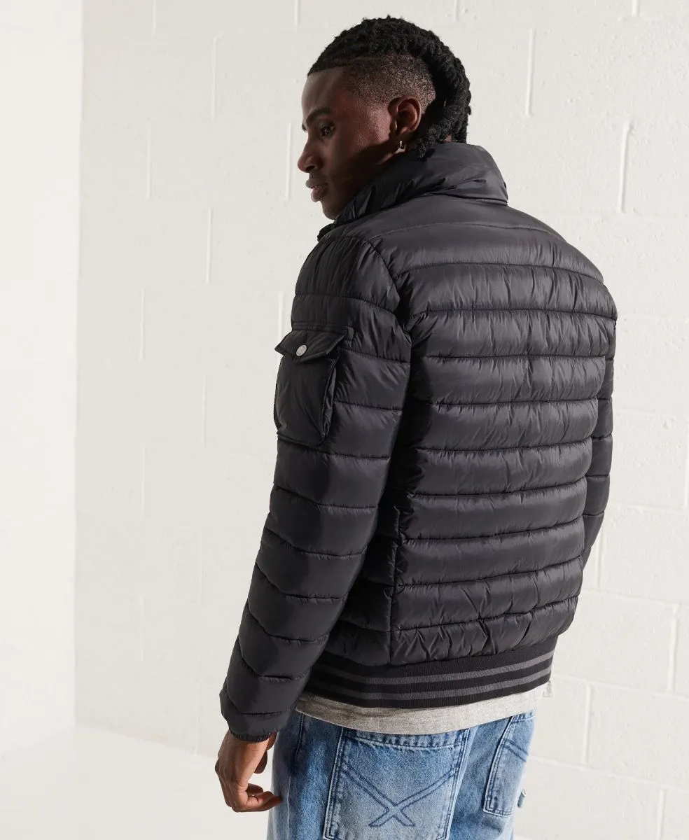 Superdry Bomber Fuji Puffer Jacket Black