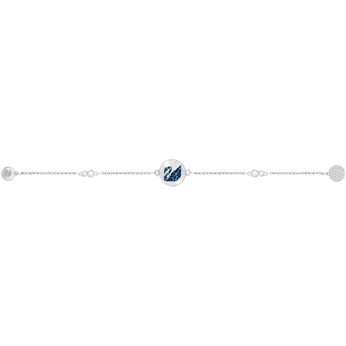 Swarovski Remix Collection SWAN STRAND, Blue, Rhodium -5375252