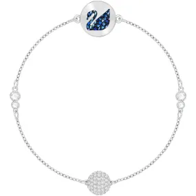 Swarovski Remix Collection SWAN STRAND, Blue, Rhodium -5375252