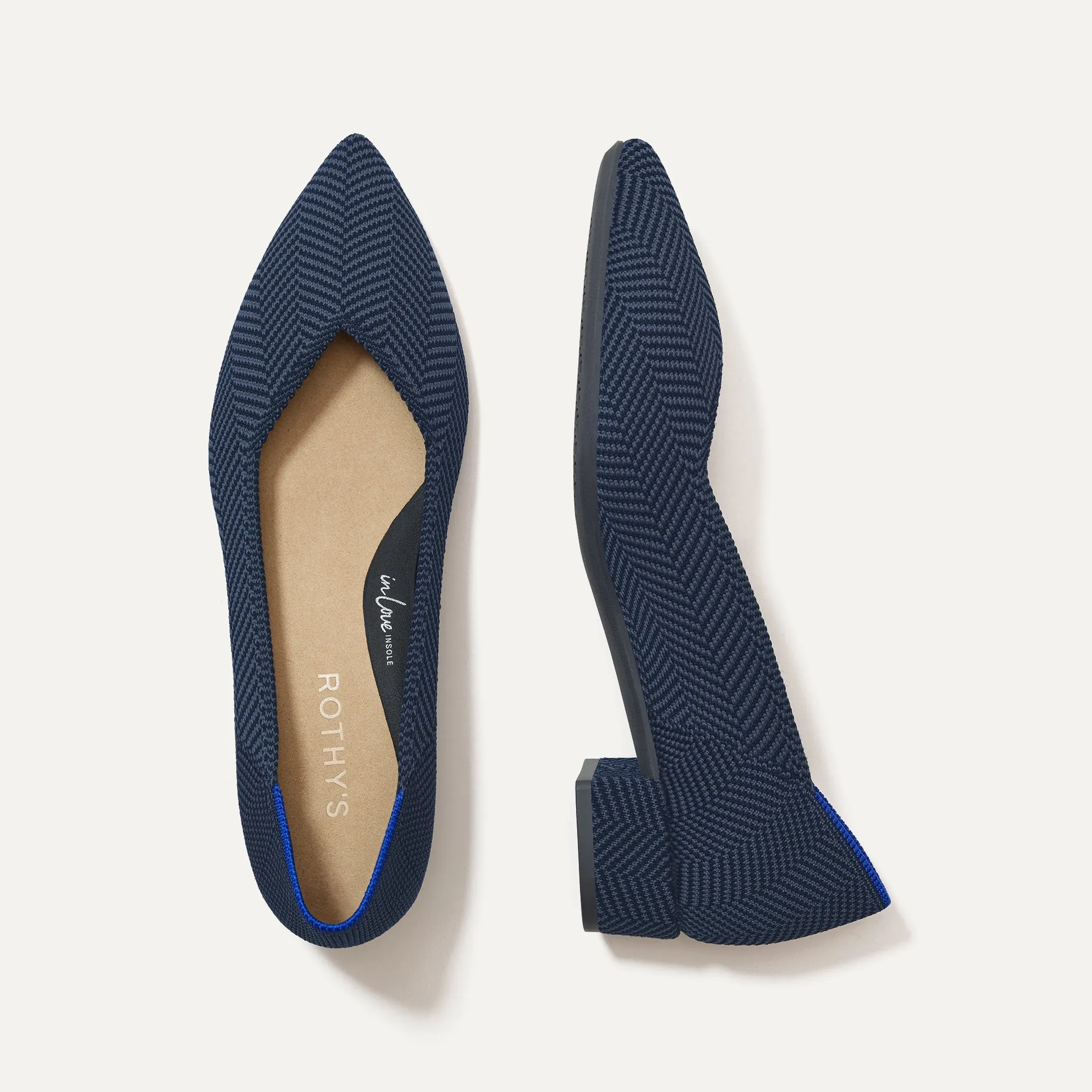 The High Point in Navy Herringbone