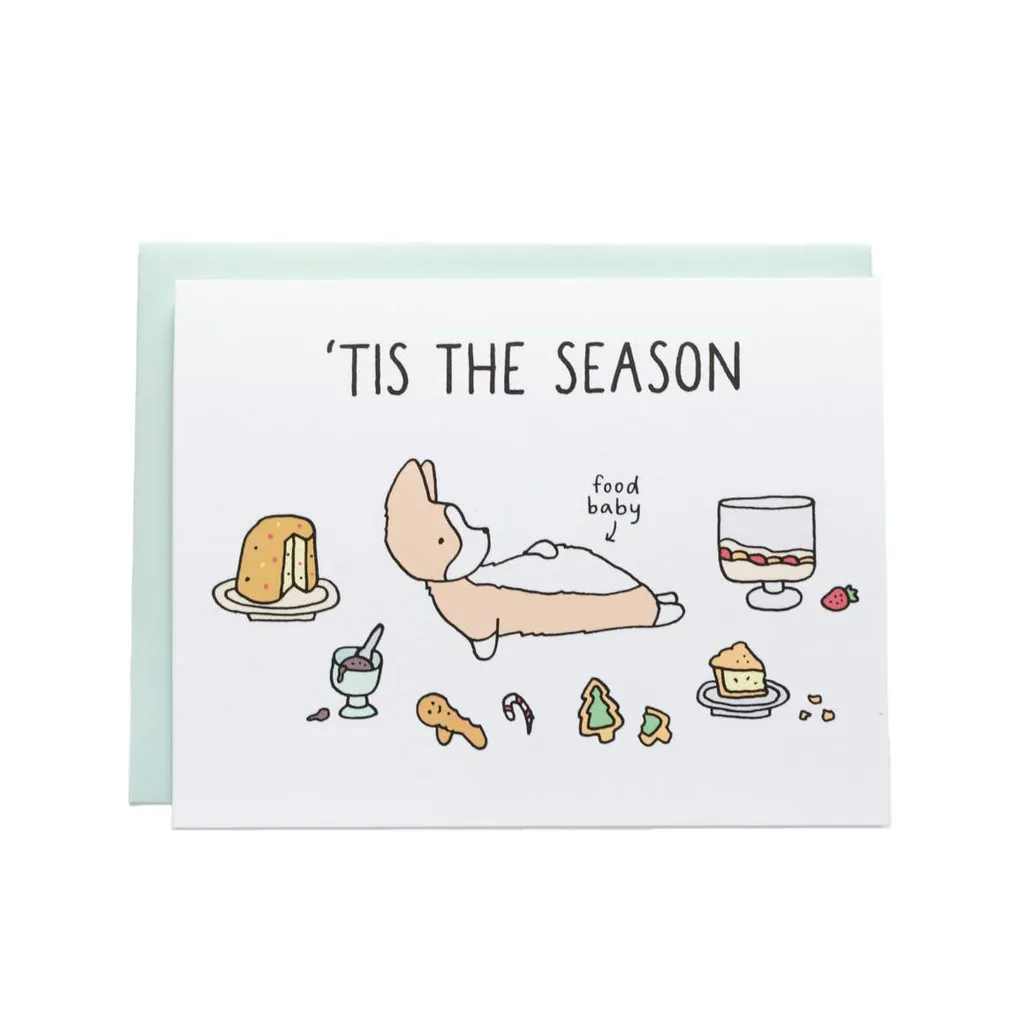 Tis the Season Food Baby Card