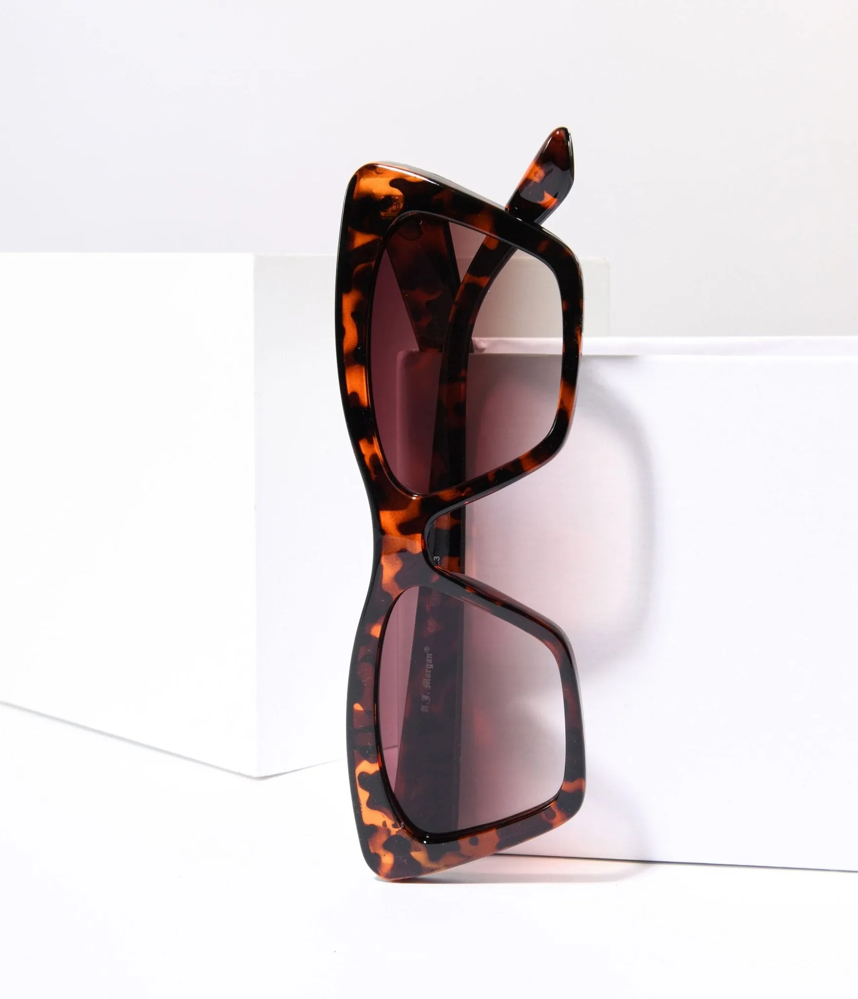 Tortoise Square Cat Eye Sunglasses