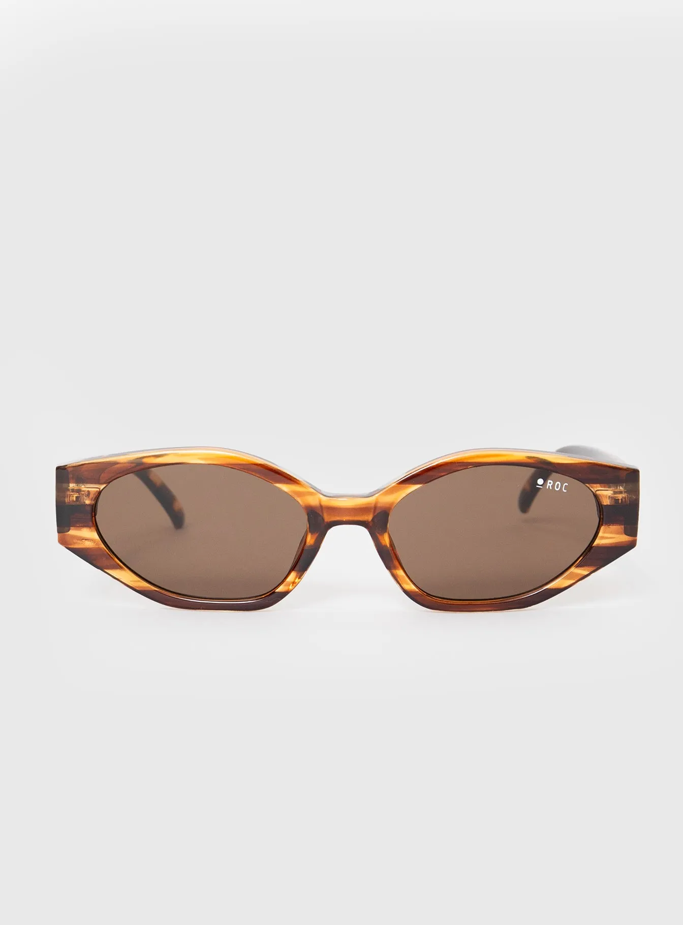 Trait Sunglasses Brown Striped