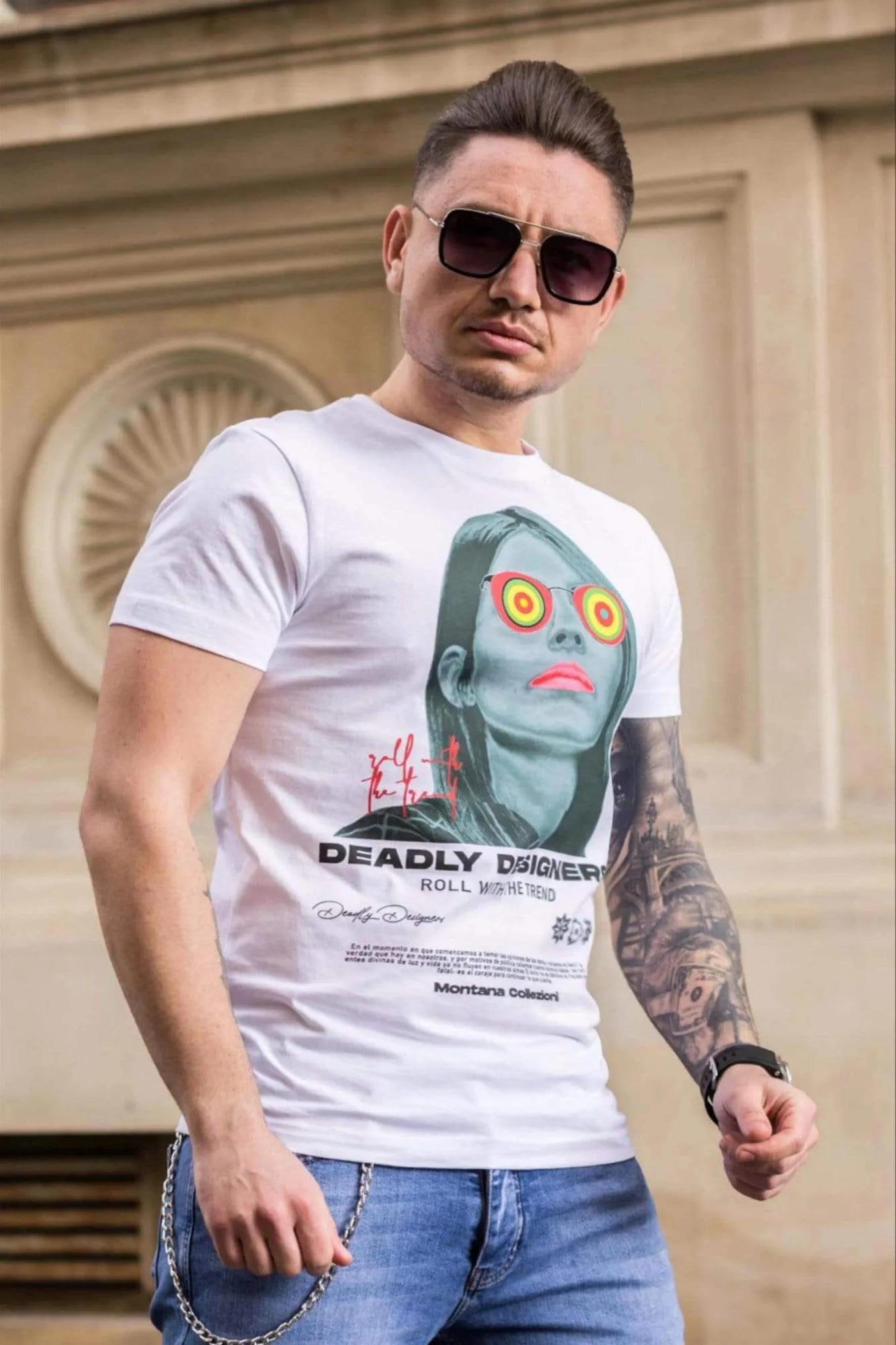 Tricou Designer White