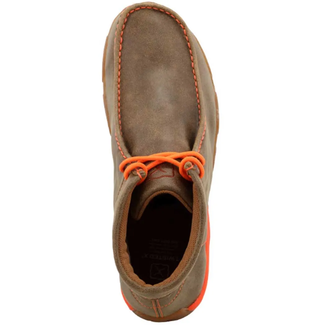 Twisted X Chukka Driving Moc Bomber & Neon Orange (Men's)