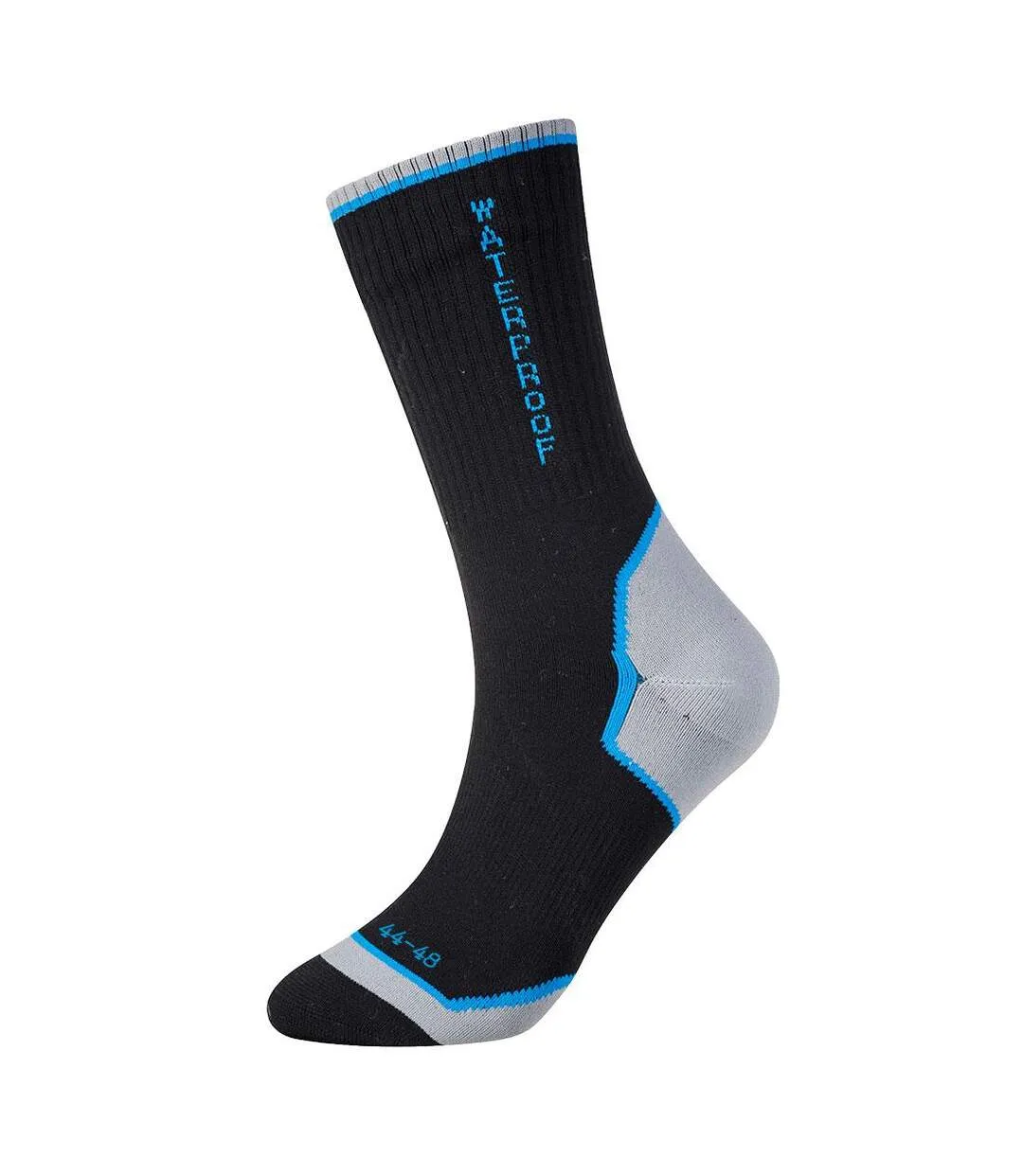 Unisex adult performance waterproof socks black Portwest