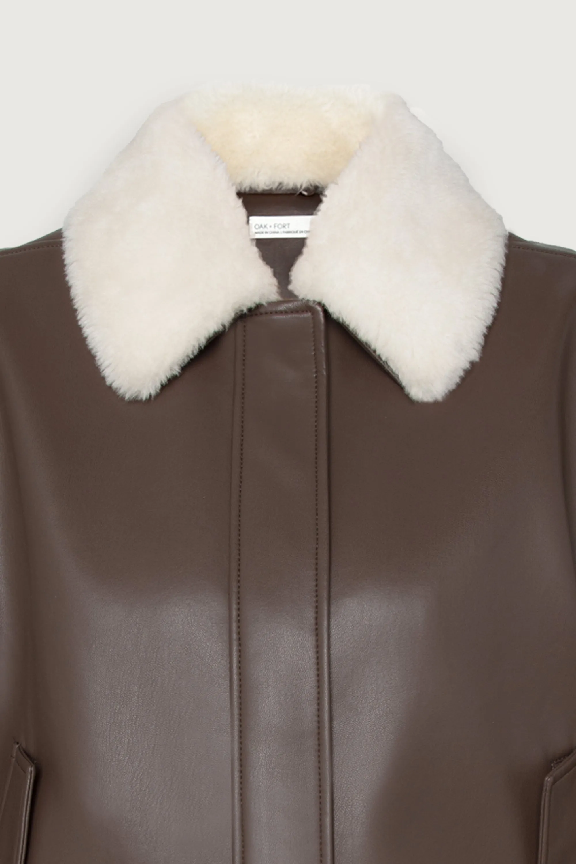 VEGAN LEATHER BOMBER JACKET