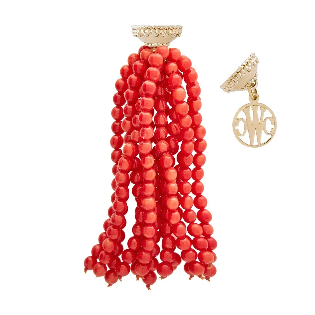 Victoire Red 4mm Tassel