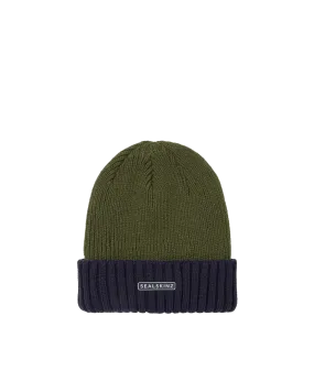 Waterproof Cold Weather Roll Cuff Beanie Hat - Green