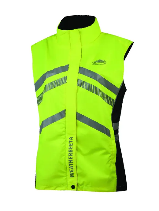 Weatherbeeta  Junior Reflective Lightweight Waterproof Vest Yellow 