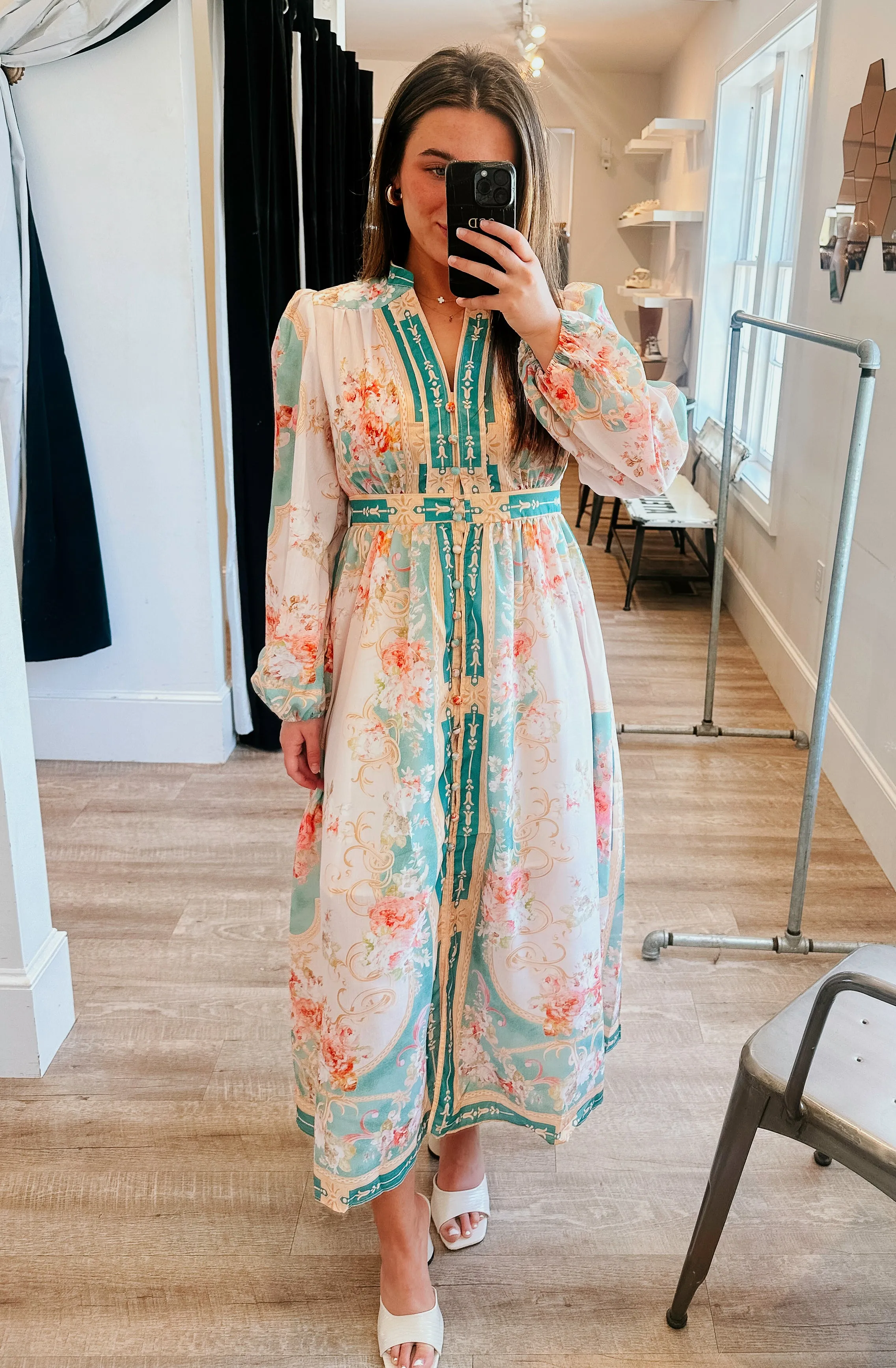 WHEN IN ROME BUTTONED MAXI