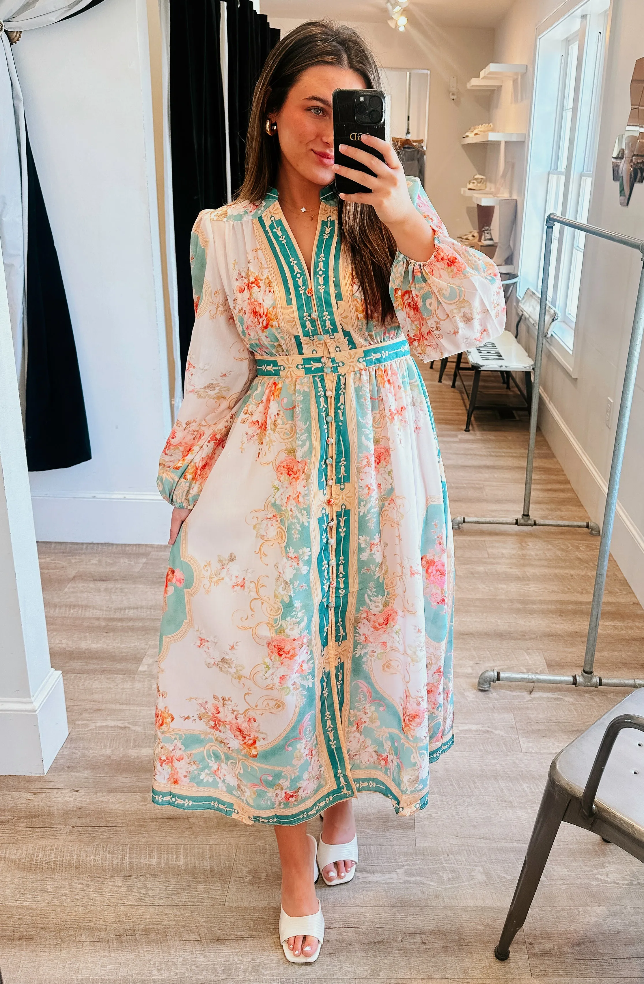 WHEN IN ROME BUTTONED MAXI