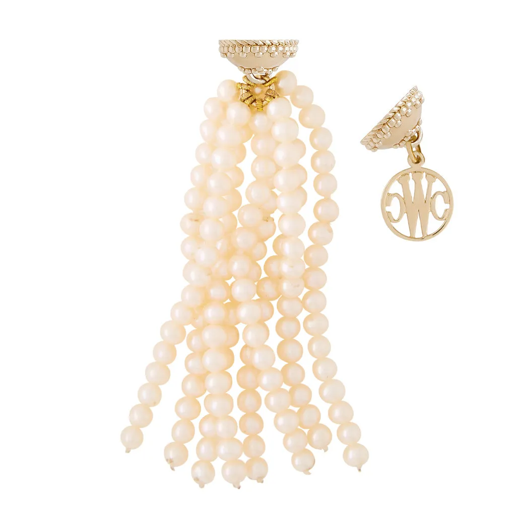 White Rice Pearl Tassel