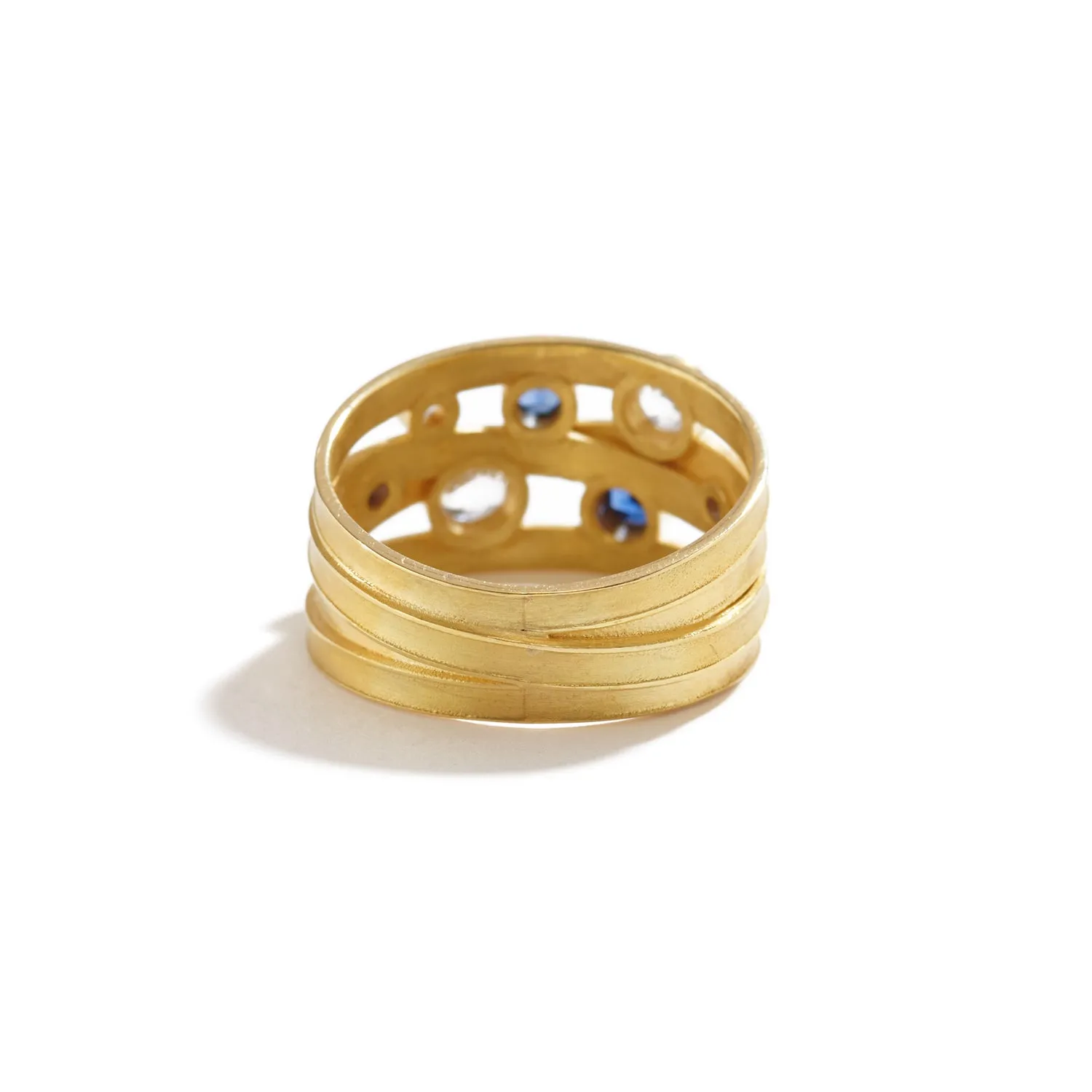 Wide Flat Ribbon Ring