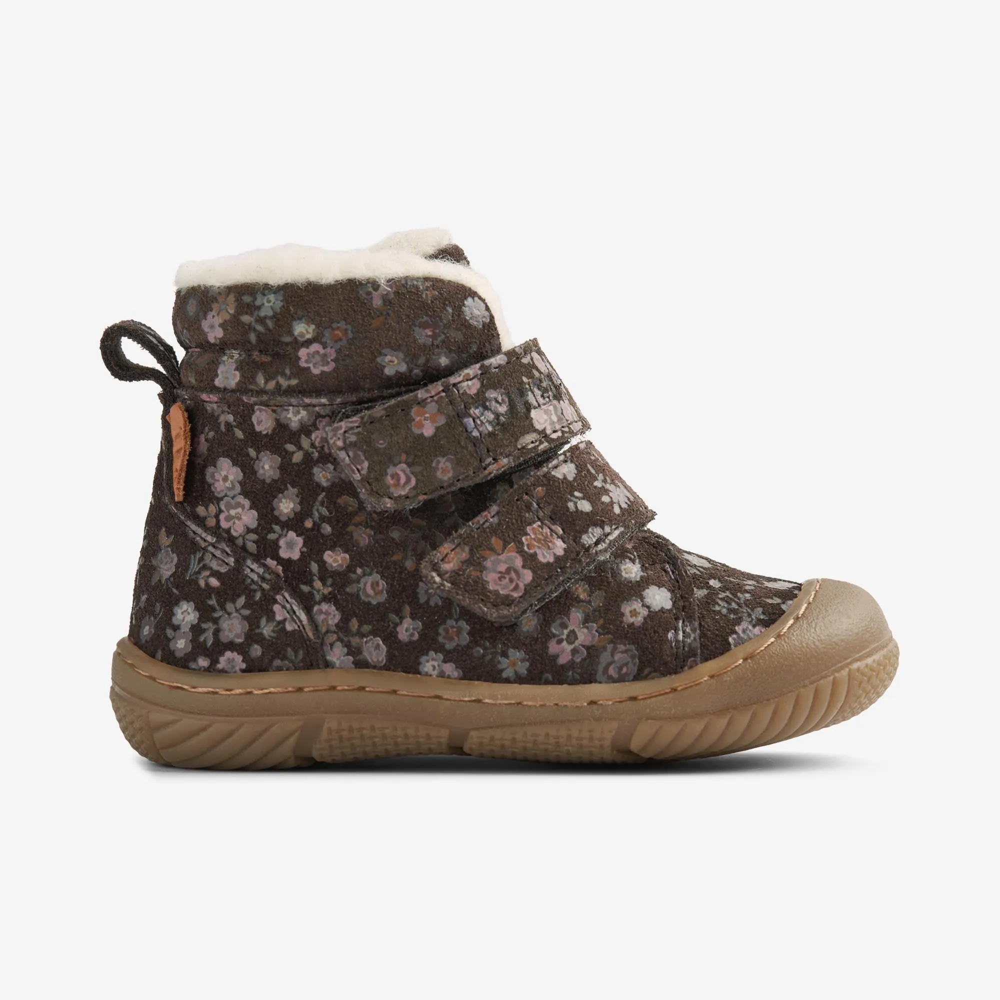 Winterboot Snug Tex - dark brown flowers